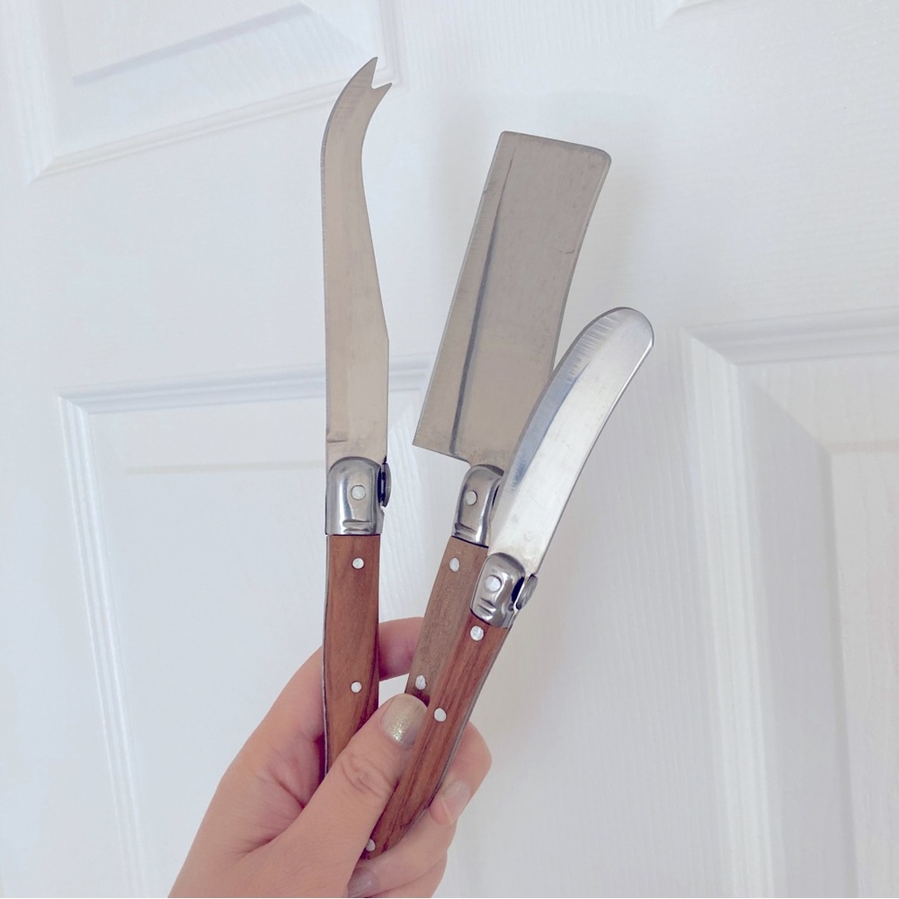 Set of cheese knives